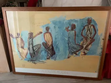 cadre 1m20 sur 90cm certainement à recoller