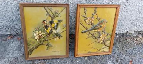 2 tableaux oiseaux