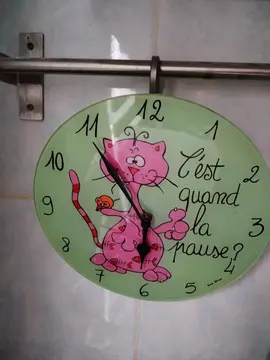 Horloge murale Chat