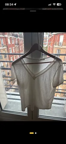 haut beige clair MNG T: XL