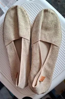 Espadrilles tissu doré t 39