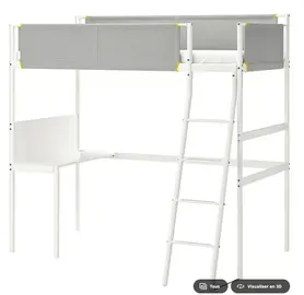 Lit mezzanine enfant IKEA modèle VITVAL