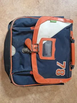 Cartable Tanns bleu et orange