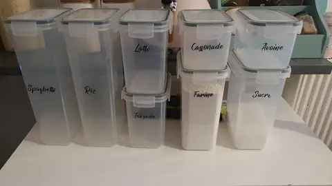 Lots de boîte en plastique