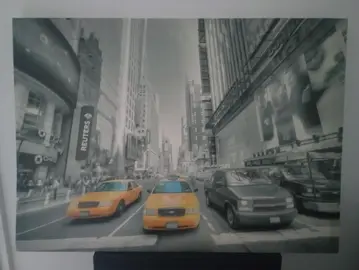 tableau cadre bois new York Sainte Luce sur Loire