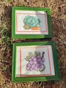 petit cadre broderie