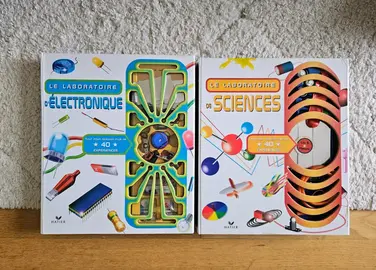 2 livres-jeux scientifiques vintage des années 90