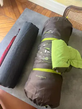 sac de couchage et matelas gonflable