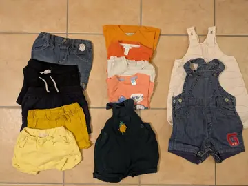 Lot vêtements été garçon 6 mois