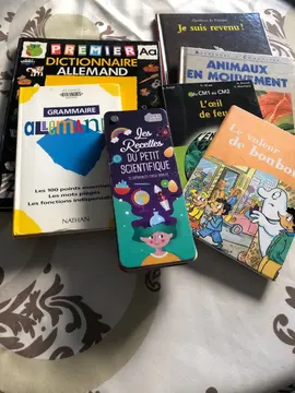 livres divers + fiches pour faire expériences simple