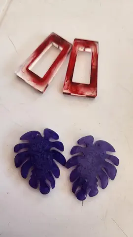 Boucles d'oreilles à monter soi-même en résine epoxy