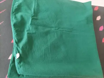 NAPPE RONDE VERTE TISSU