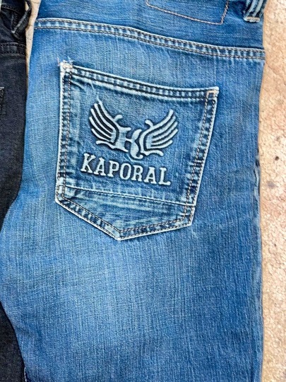 Jeans Kaporal bleu demi-slim T46 coupe droite