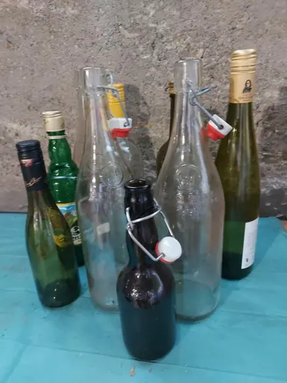 Série de bouteilles fermeture vis ou type bouteill