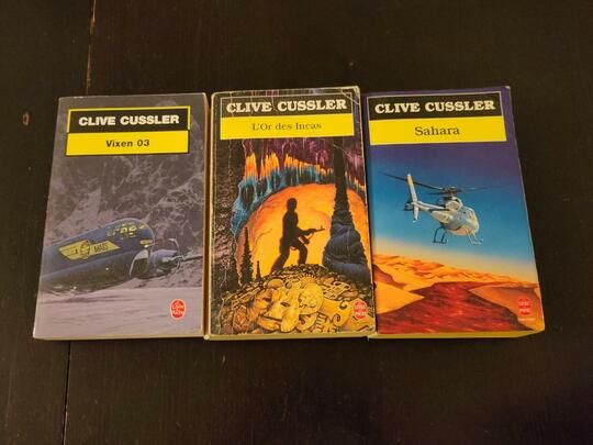 Lot 3 romans Clive Cussler