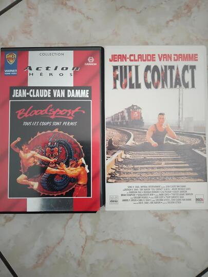 cassettes vidéo de film d'action Jean Claude Van Damme