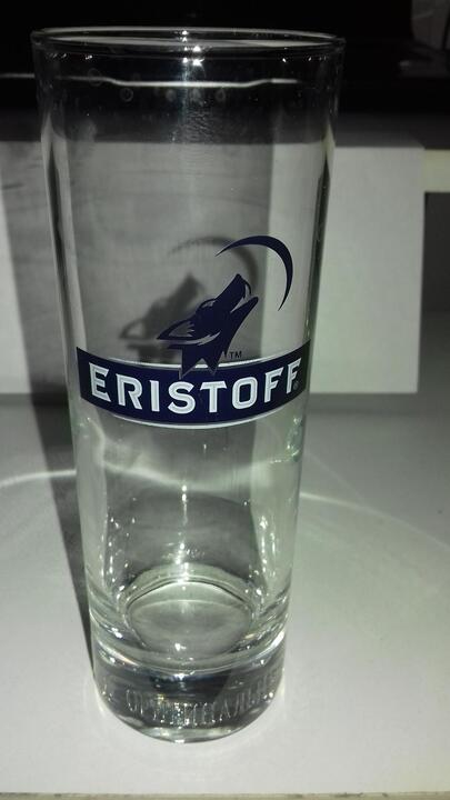 Verre publicitaire " Eristoff"