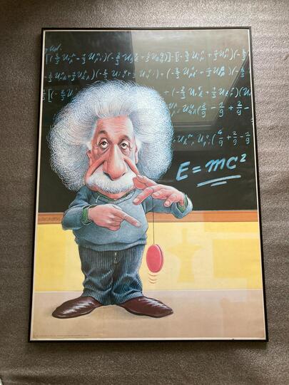 Poster Einstein avec cadre