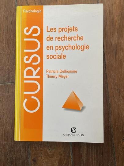Livre les projets de recherche en psychologie sociale