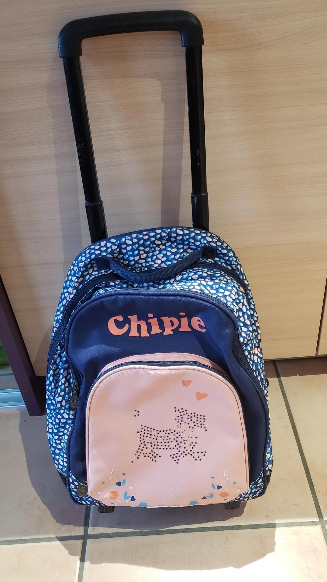 Cartable a roulettes sac a dos CHIPIE